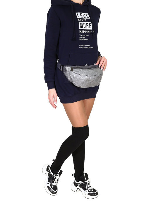 Ranzel / Поясная сумка Багги серый/ Сумка бананка/ Подарок мужчине/ Поясная сумка/ Бананка/ Сумка на плечо 