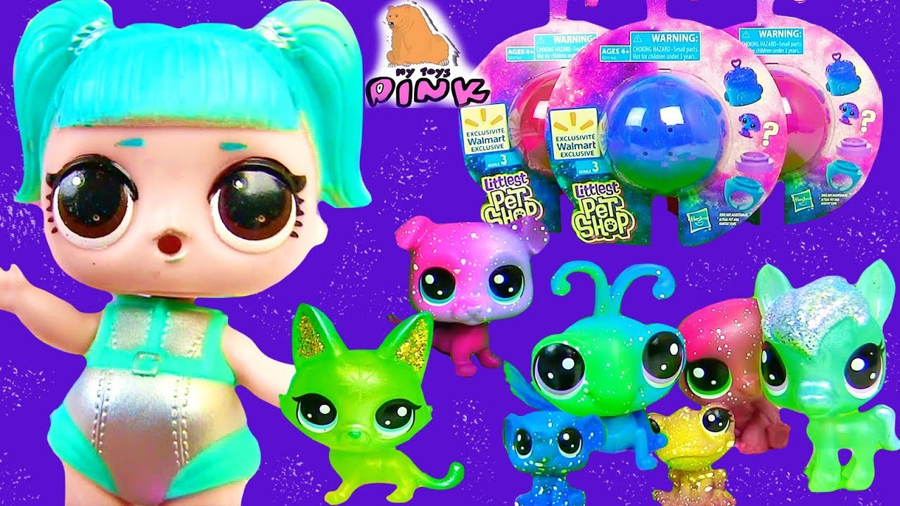 #лпс! Гости Куклы ЛОЛ Из Космоса! Lps - Cosmic Littlest Pet Shop Blind Bags  - Игрушки для Детей