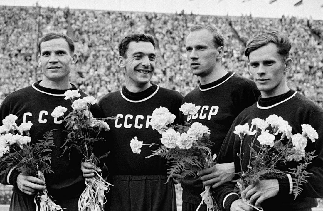 Советские спортсмены на Олимпиаде в Хельсинки, 1952 г.