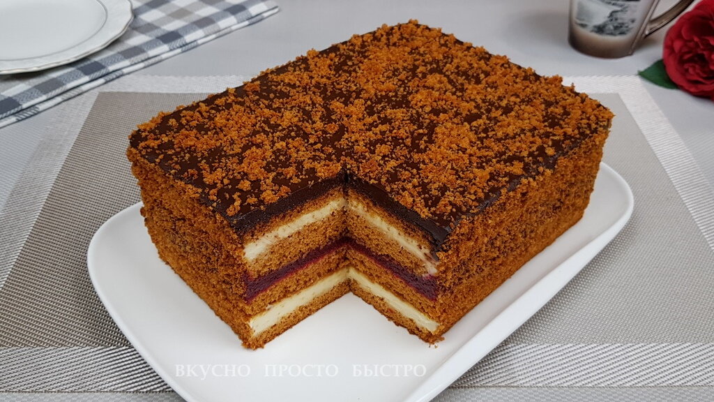 Торт Осенний поцелуй - рецепт на канале Вкусно Просто Быстро