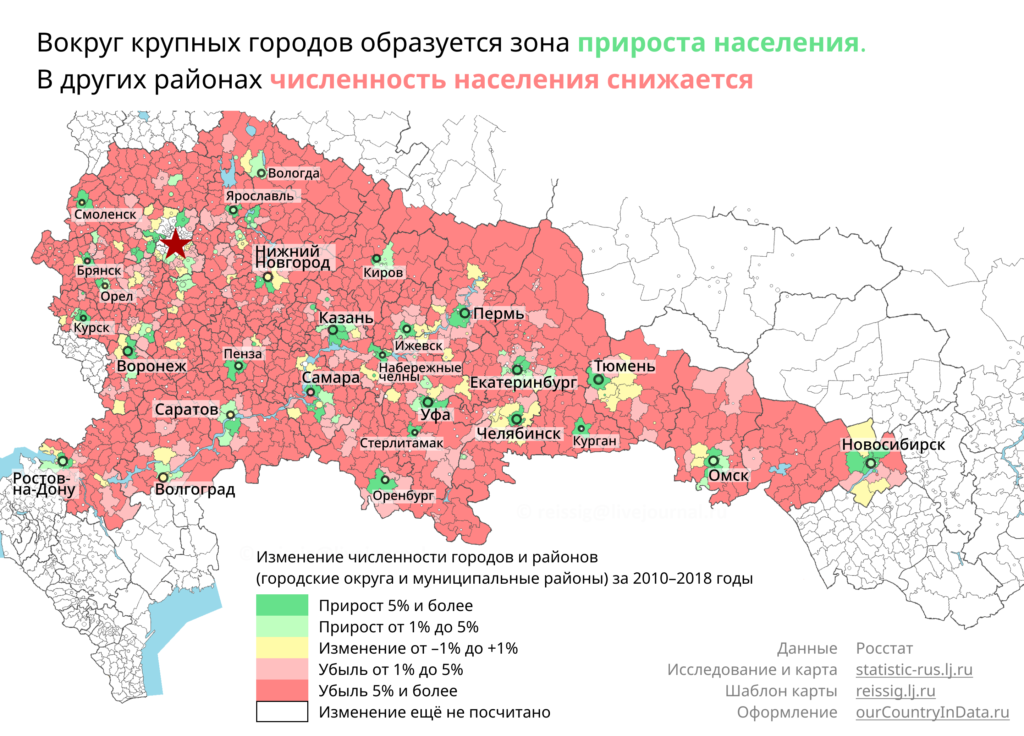 4 новых центра агломерации в России как результат политики Кудрина-Грефа