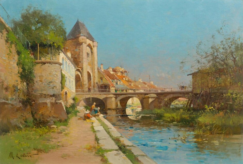Эжен Гальен-Лалу «Прачки у реки». Источник: https://www.artwall.ru/catalog/eugene-galien-laloue