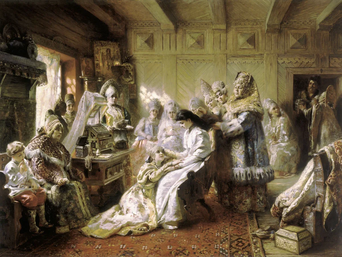 "Под венец", Константин Маковский, 1890. (сс) Wikimedia Commons