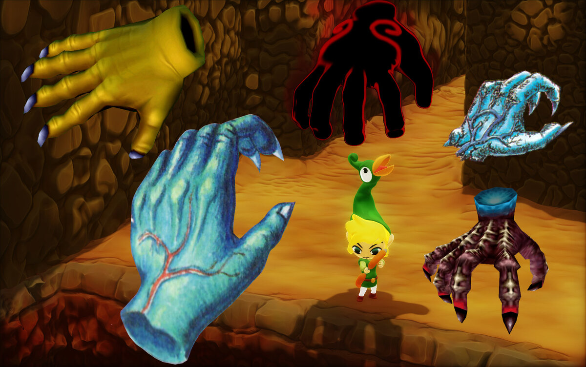 Фанаты «Зельды» признаются, что в детстве жутко боялись Воллмастеров. Неудивительно, учитывая, как разработчики изображали этих монстров в играх и буклетах к ним.