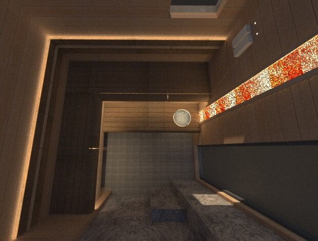 Планировка сауны