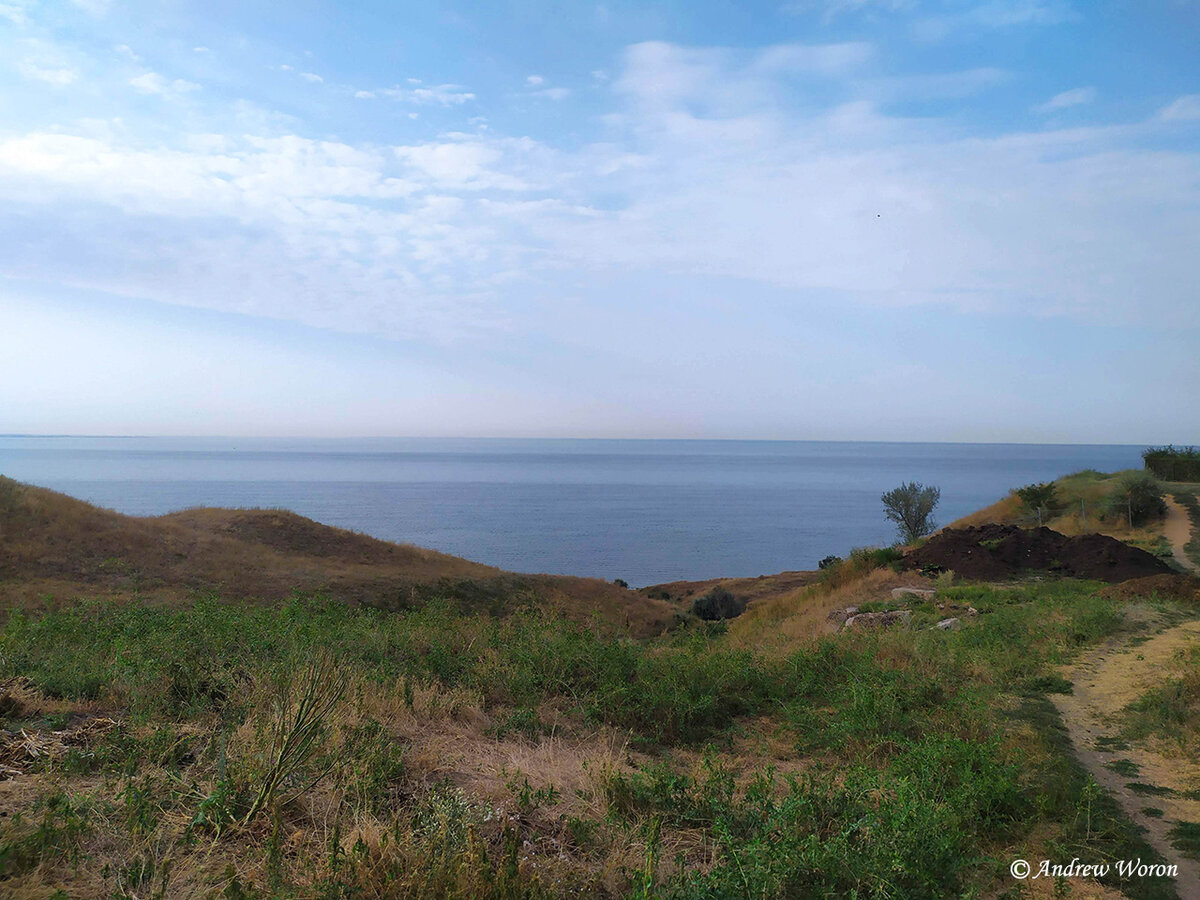 Вид на море с холмов