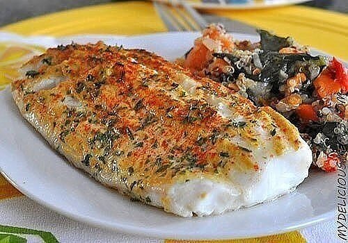 Рыба, запеченная с сыром