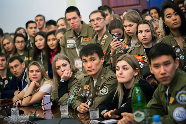 Участники всероссийского слета студенческих отрядов © Пресс-служба Всероссийского слета студенческих отрядов