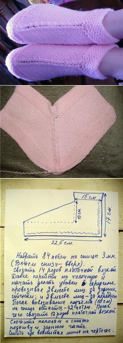Тапочки спицами, авторских схем и описаний вязания тапочек, Вязание для женщин