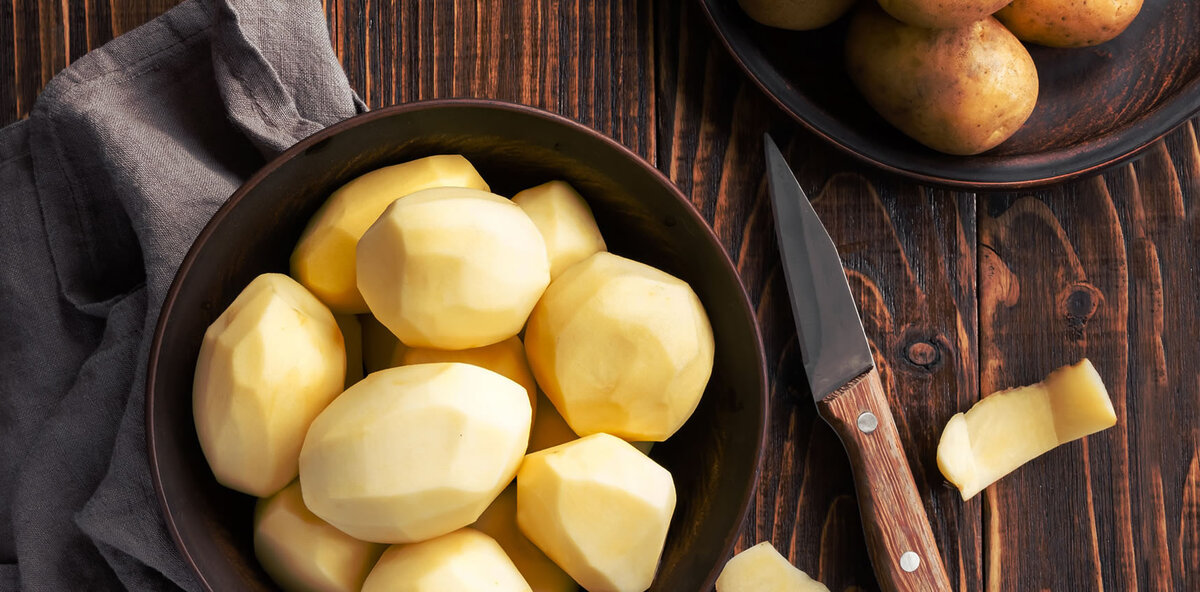 Очищенный картофель