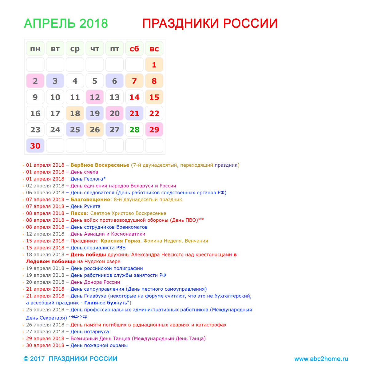 Какие праздники есть 9 апреля. Праздники в апреле. Апрель праздники апреля. Праздники в апреле в России. Профессиональные праздники в апреле.