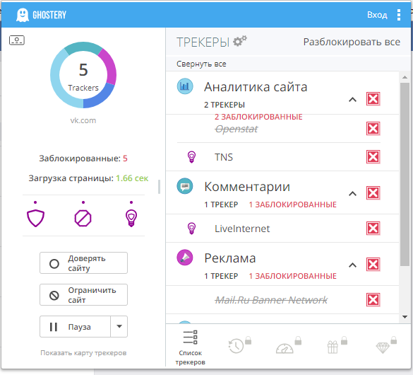 Как настроить данные расширения, я рассмотрю в следующих статьях.