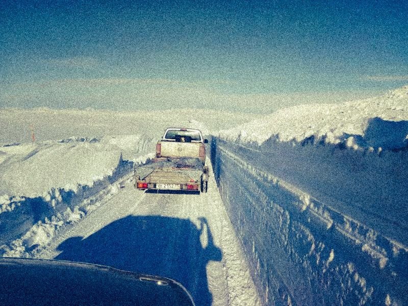 Дорога Мурманск-Териберка в лучшие дни зимы