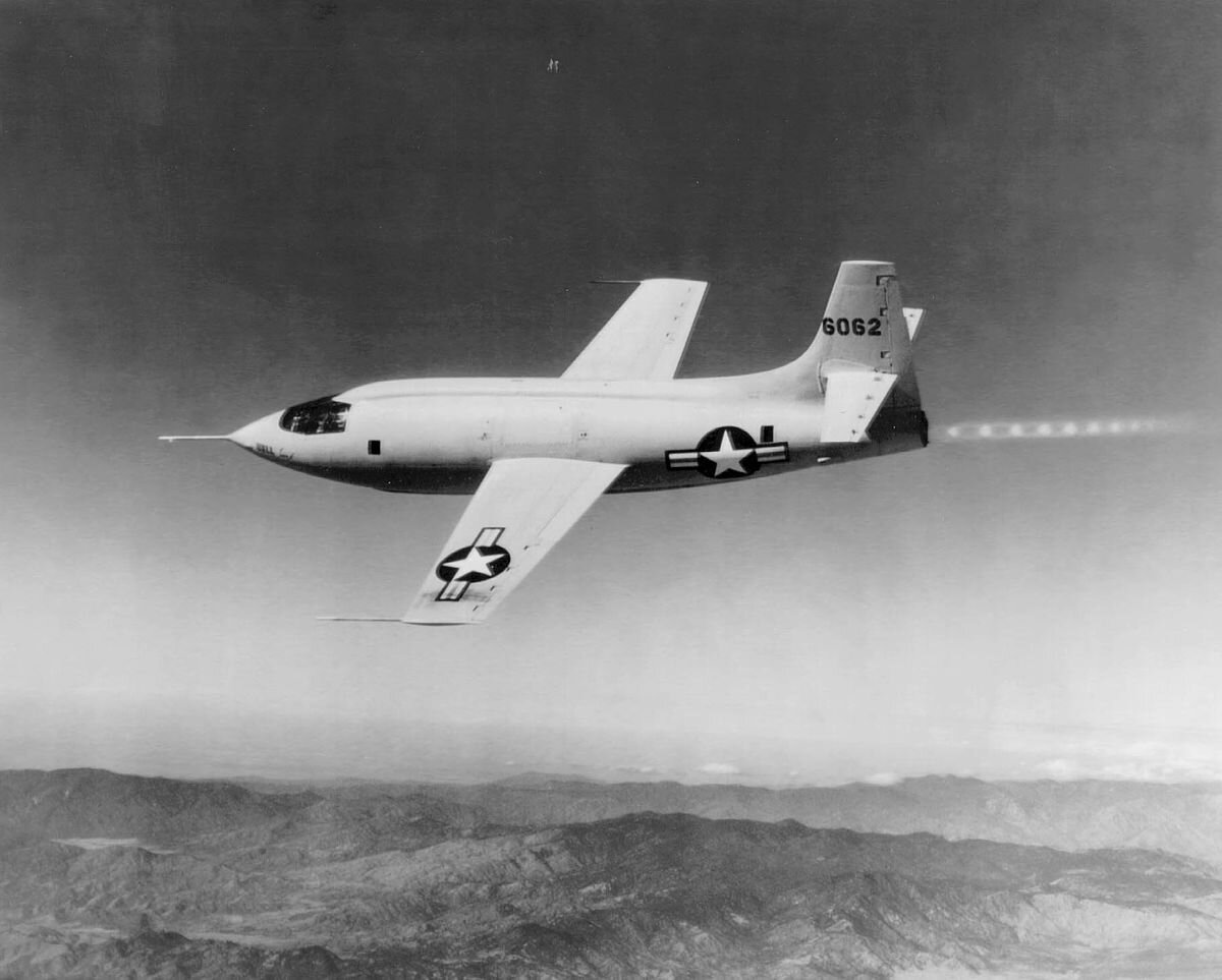 Bell X-1 преодолевает скорость звука. 14 октября 1947 года. Фото: Public domain