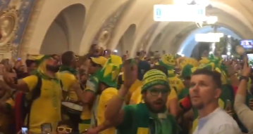 Бразильцы празднуют победу