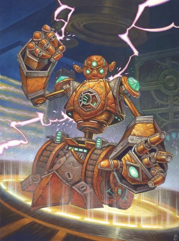 Робот Мимирон из вселенной Варкрафт.