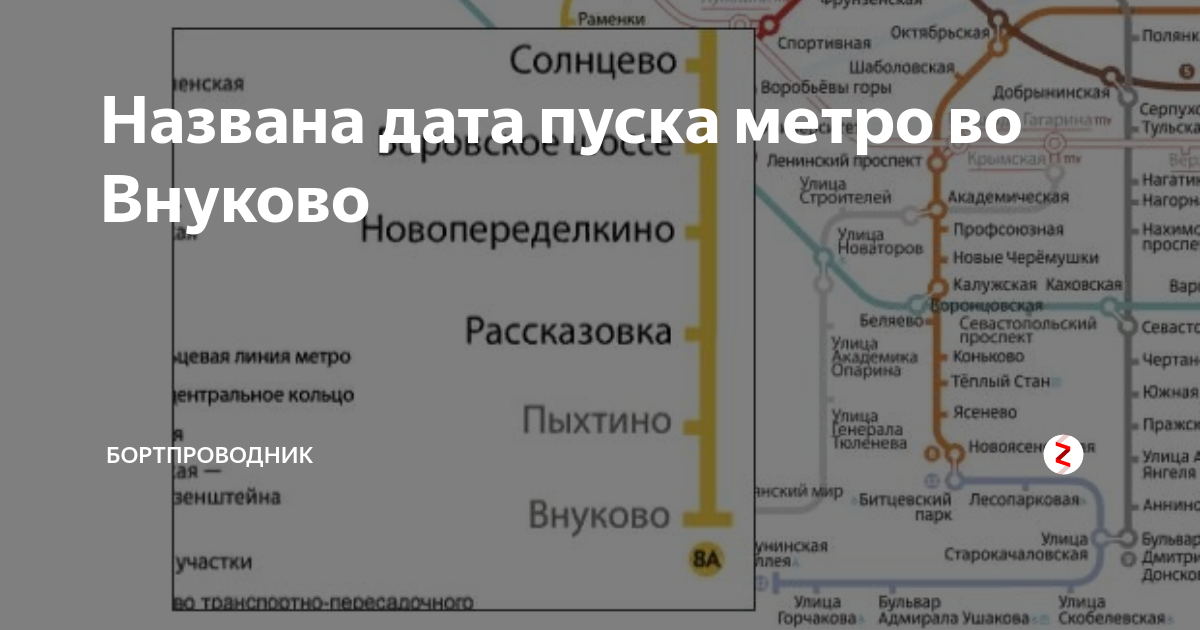 Карта метро москвы аэропорт внуково