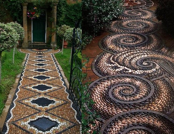 Сказочные садовые дорожки из гравия и гальки