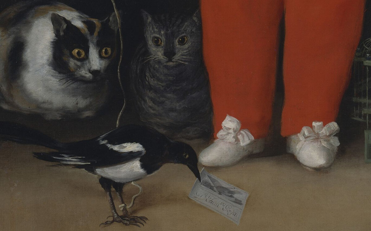 Франсиско Гойя. Дон Мануэль Осорио Манрике де Суньига, ребёнок. Фрагмент с подписью художника