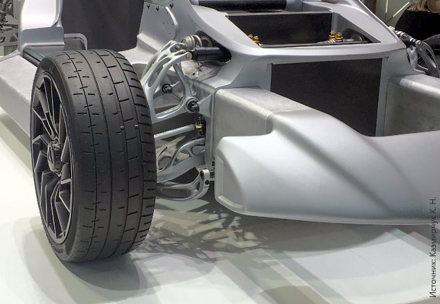 Прототип автомобиля с шасси, напечатанным аддитивным способом (сплав AlSi10Mg). Совместное решение компаний Divergent 3D и SLM Solution 