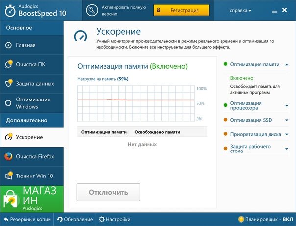 Оптимизация памяти может даже навредить
