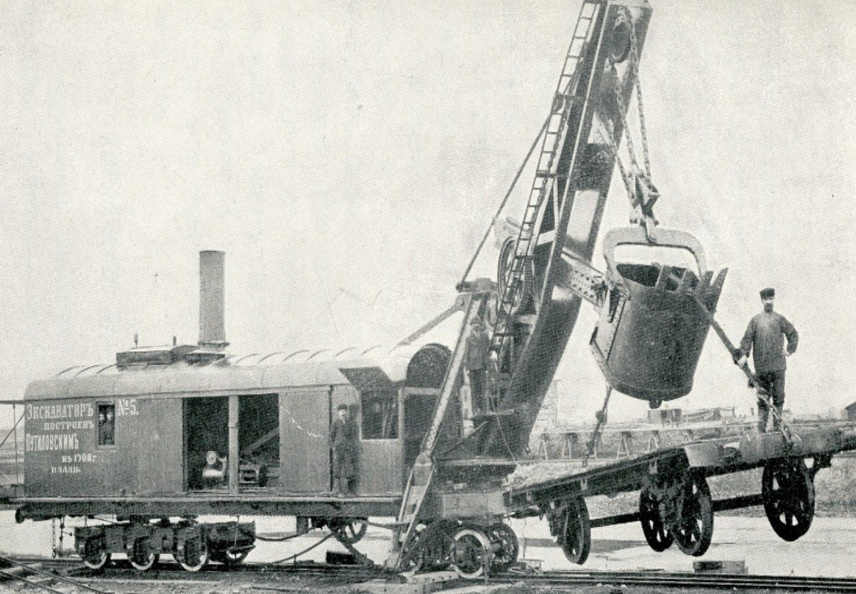 первый экскаватор. первый экскаватор. эо 304 драглайн. паровой экскаватор путиловец. экскаватор terex rh400.