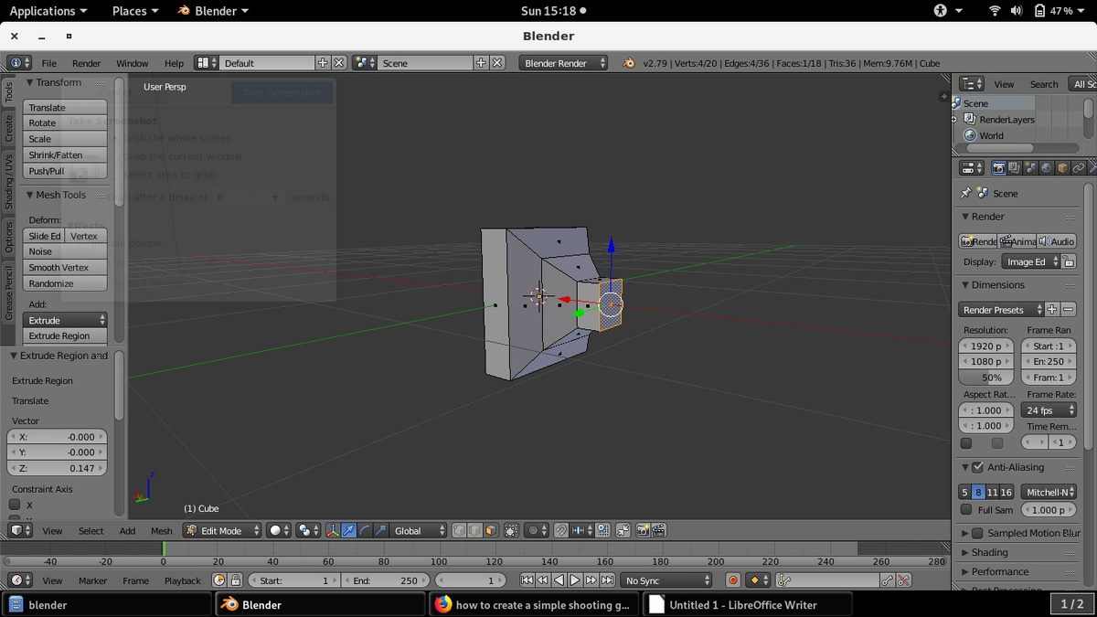 Модель пушки