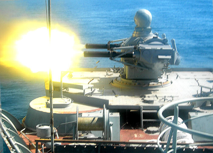 ЗРАК "Палаш", испытания на ракетном катере Р-60, фото militaryrussia.ru