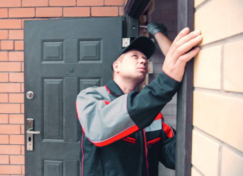  Установка двери