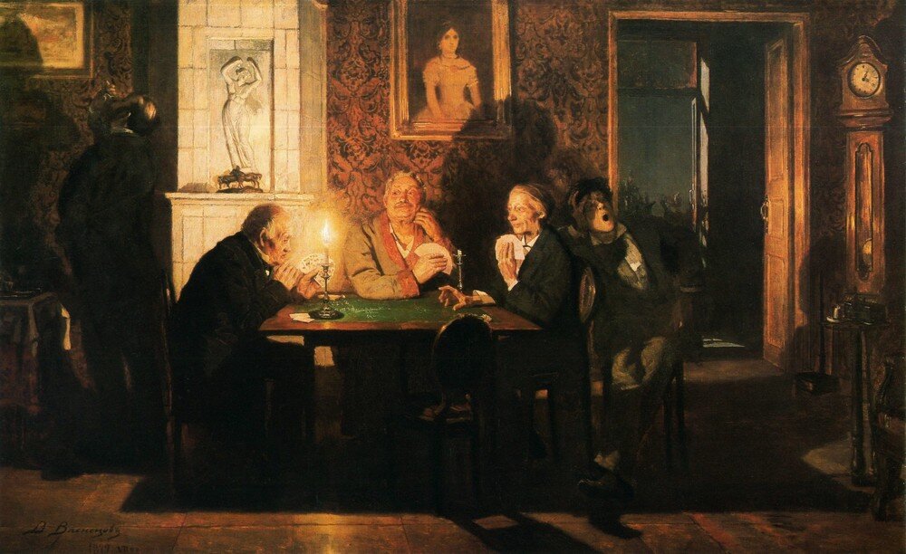 Виктор Васнецов, "Преферанс", 1879