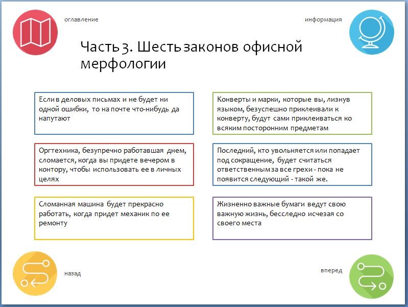 Настройка ссылок в PowerPoint для представления в PDF по принципу произвольного показа.