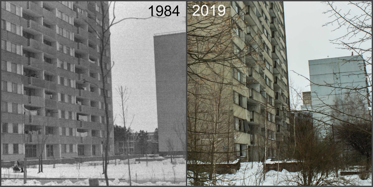 16-ти этажка в Припяти, 1984-2019