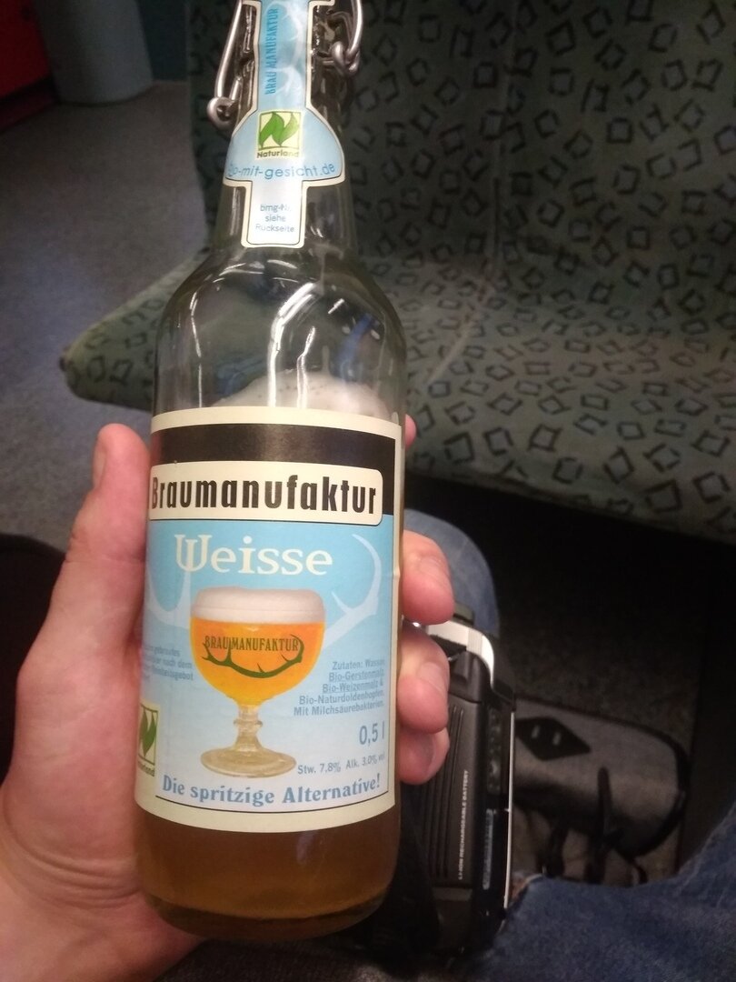 Берлинер из экомаркета. Поезд Потсдам - Берлин