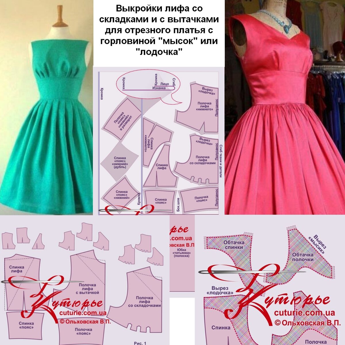 Выкройки платьев без рукавов от Школы шитья Анастасии Корфиати - Страница 6 из 9