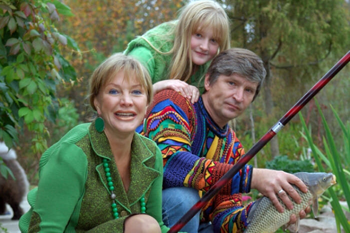 Елена Проклова, Андрей Тришин и их дочь Полина