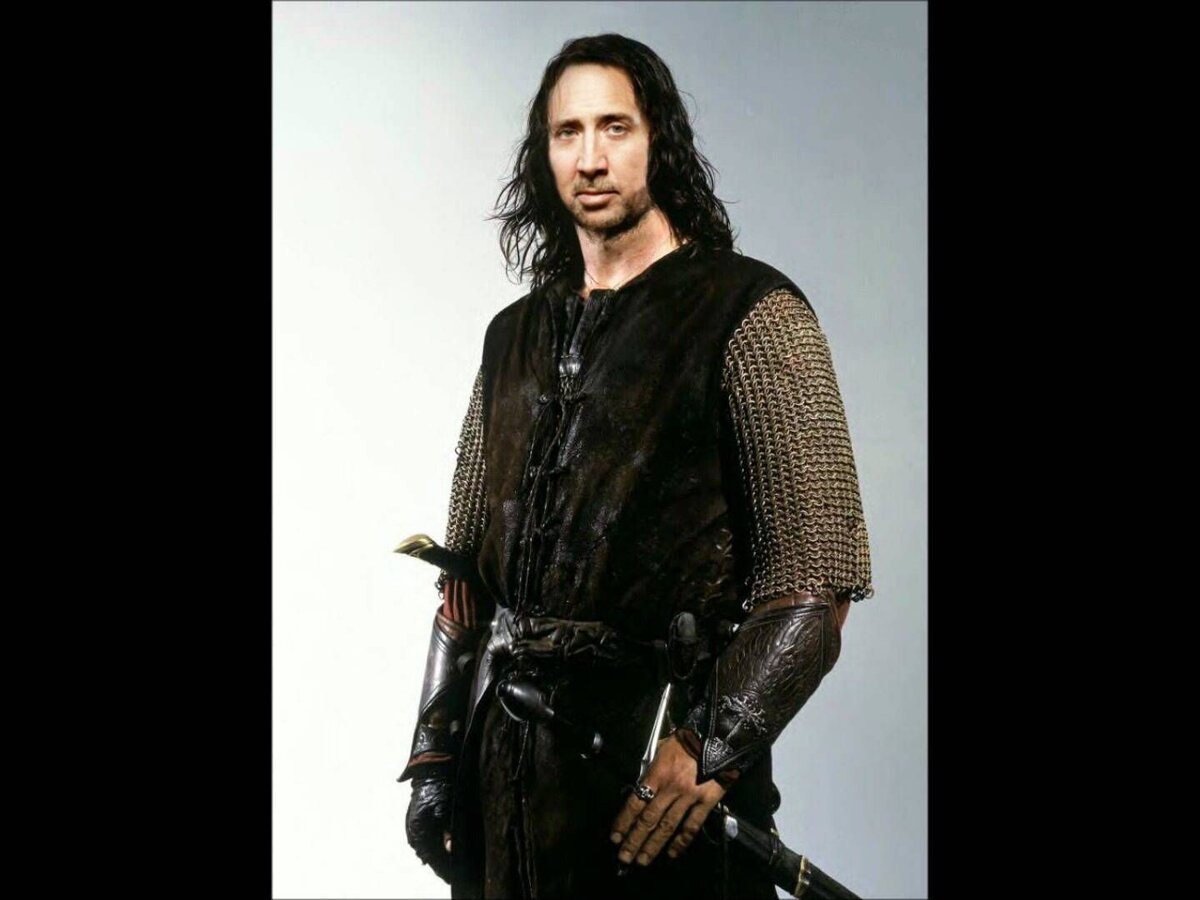 Николас Кейдж в роли Арагорна