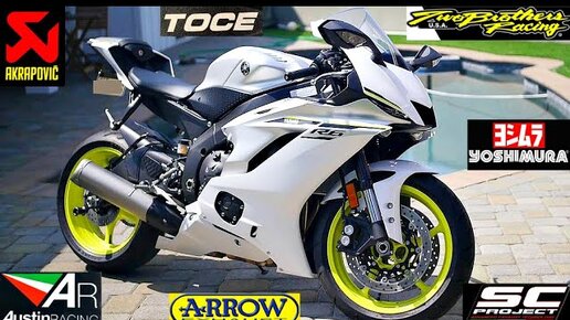 🚀 Yamaha Yzf-r6 (2017+) - Akrapovic ,м4 ,toce ,Two brother...🔥