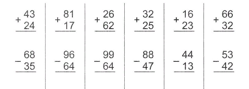 Примеры столбиком в пределах 100 2 класс. Сложение двузначных чисел в столбик. Вычитание столбиком 2 класс карточки. Примеры решения столбиком сложение и вычитание. Сложение двузначных чисел в столбик 2 класс карточки.