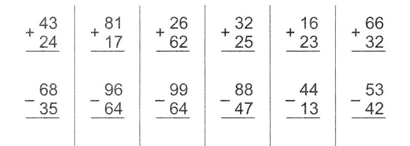 100 цифр в столбик. Сложение и вычитание в столбик. Решение примеров на сложение и вычитание в столбик. Математика 2 класс сложение и вычитание двузначных чисел. Карточки 2 класс математика сложение и вычитание в столбик.