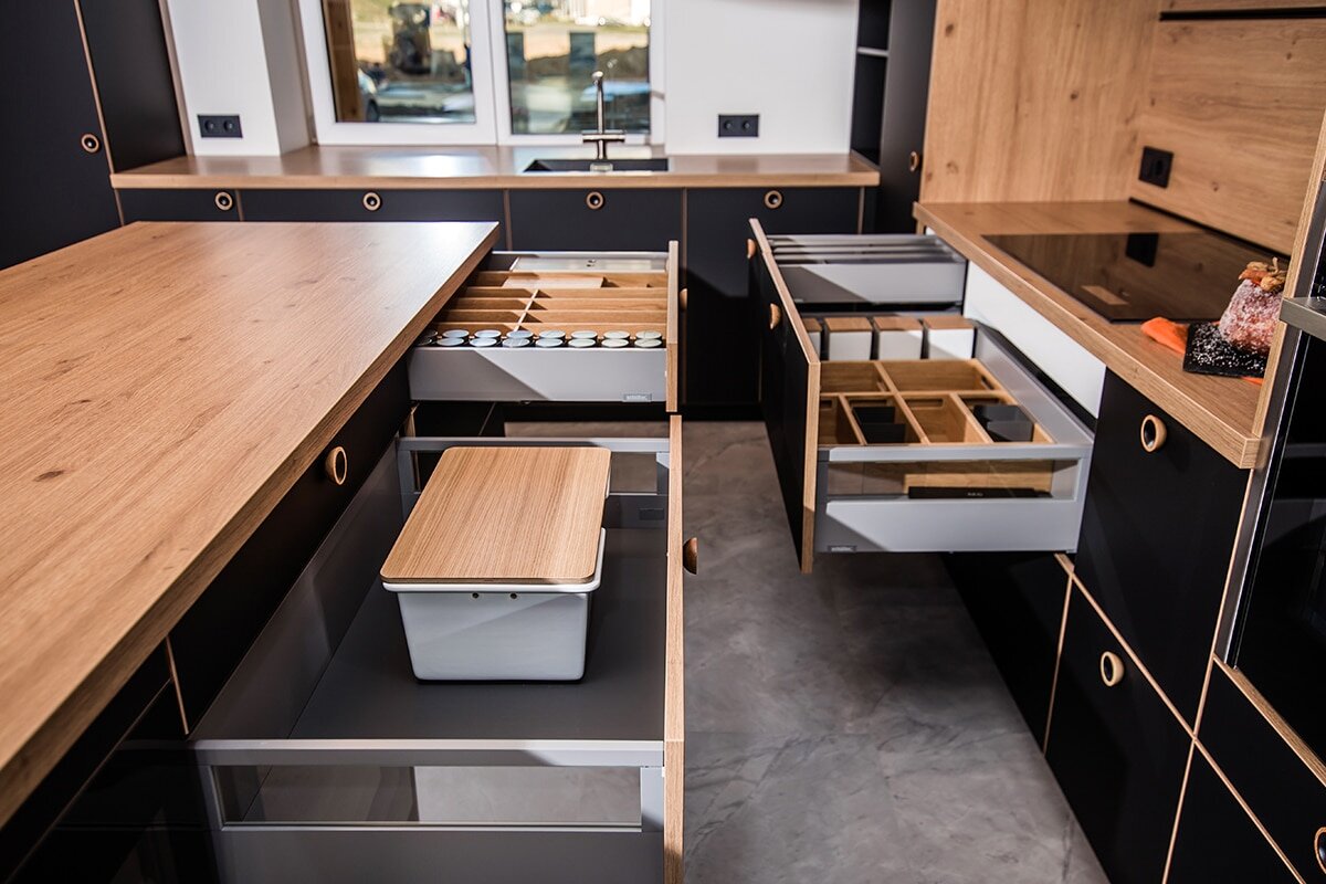 Используйте пространство в ящиках по максимуму ->