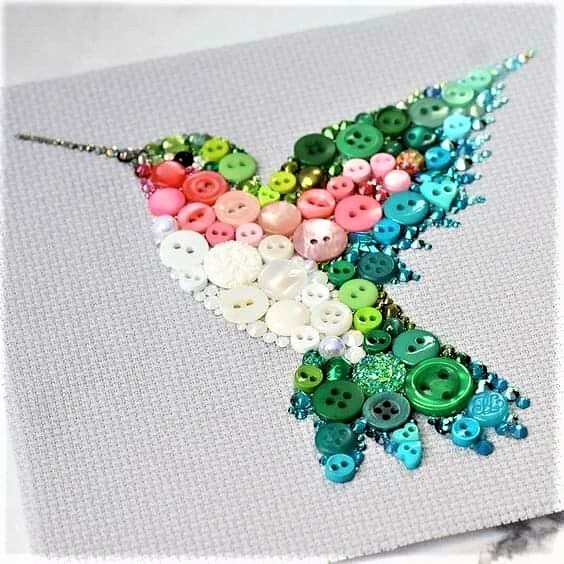 Большая подборка идей . Творим пуговицами. | Я арт квилтер | Дзен