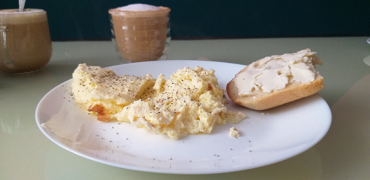 Омлет с черным перцем 