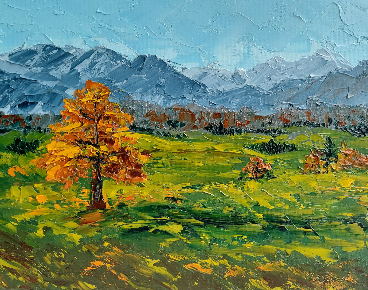 Художник Ирина Конева. Масло, холст 18х24 см, 2021г.