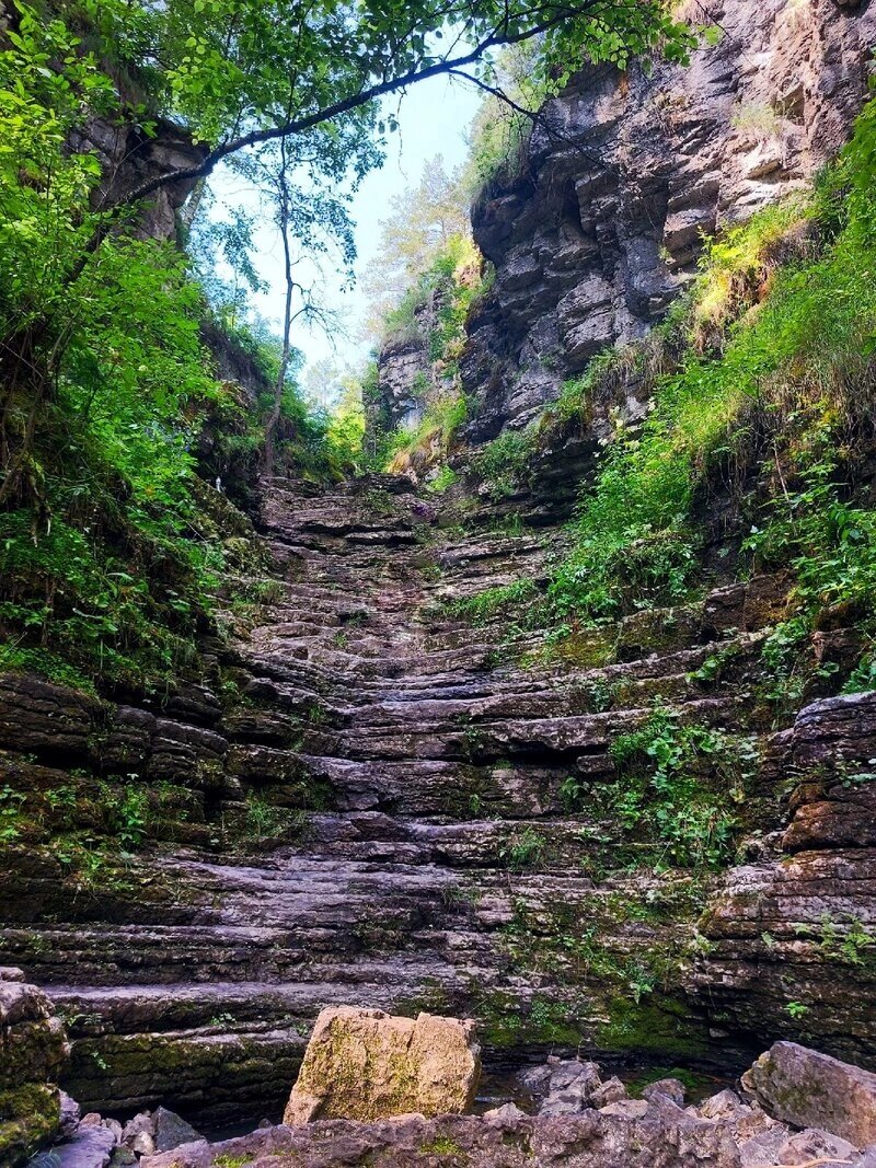 Сухие водопады, река Ай. Фото: Евгений Дунаев