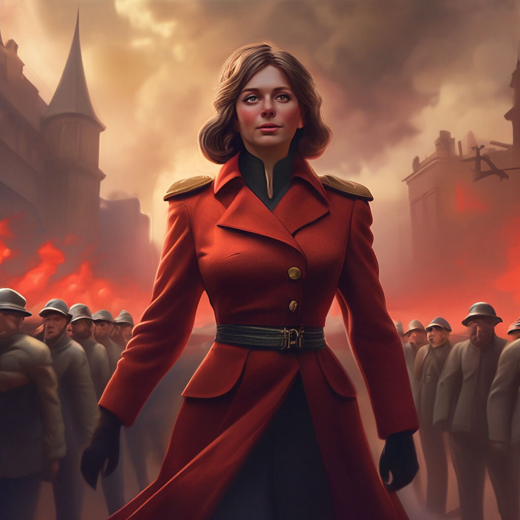 А таким Октябрьскую революцию увидел Шедеврум от Яндекса