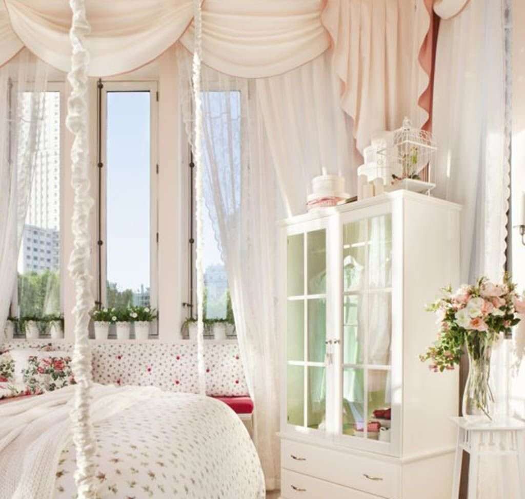 Pretty room. Икеа спальня Прованс. Спальня шебби Шик Прованс. Икеа шторы Прованс. Романтический стиль в интерьере.