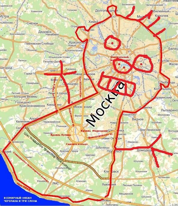 Москва карта города новая москва