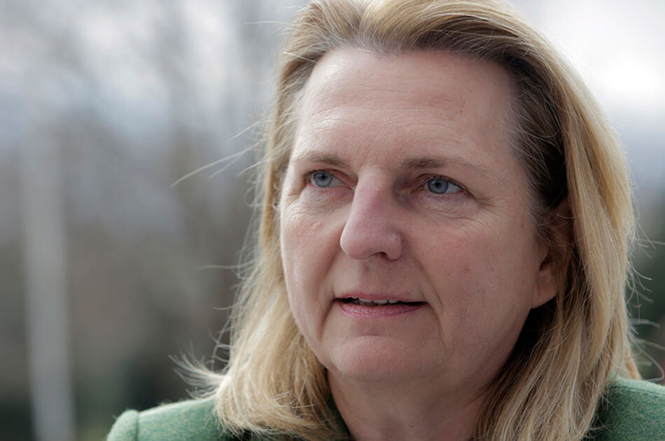 Министр иностранных дел Австрии Карин Кнайсль. Фото Валентины Петровой (Associated Press).