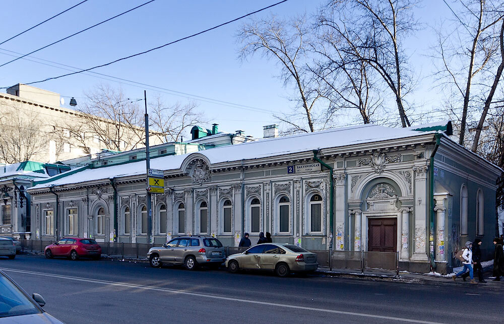 Бакунинская улица. Особняк на Бакунинской. Особняк Рахмановых, Москва. Дом Рахмановых на Бауманской. Бакунинская улица городская усадьба Сычева.