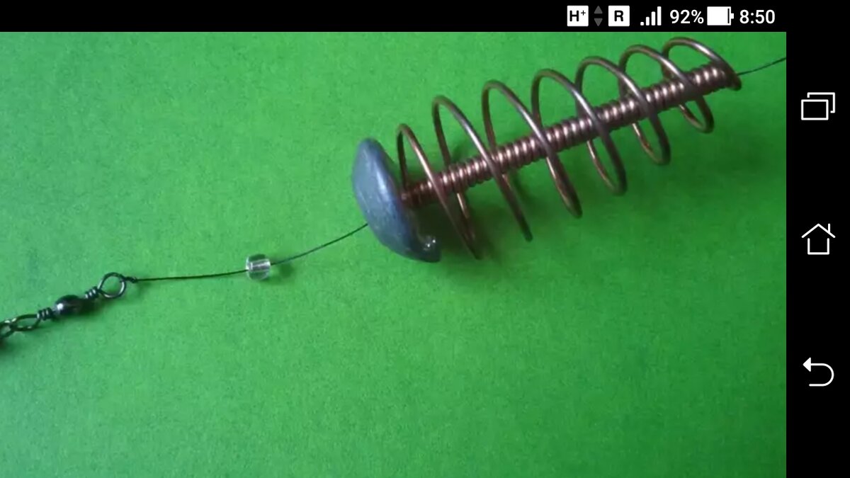 фото скользящая трубка с пружиной на карася и карпа 